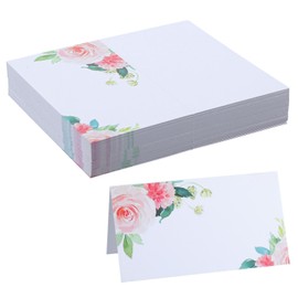 50Pcs Place Cards for Table Setting, Name Cards for Table Setting, Blank Tables Name Card, Wedding Place Card for Baby Shower Bridal Shower Birthday Party Reserved Seating