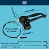 FVRITO 2 Pack Brake Handle Assembly Replacement for Rolling Walker