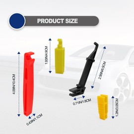 Generic 4Pcs Blade Glass Fuse Puller Insertion Tool, Mini Plastic Fuse Removal Tools, Fuse Puller Extraction Tools for Car Motorcycle Truck Fuses Relacement