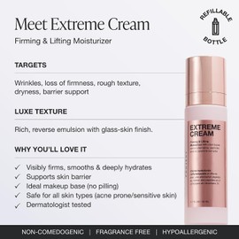 Innbeauty Project-Crema hidratante reafirmante y reafirmante antienvejecimiento Extreme Cream de 1,7 oz
