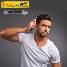 9" Folding Pocket Comb, Stainless Steel (12-Pack)