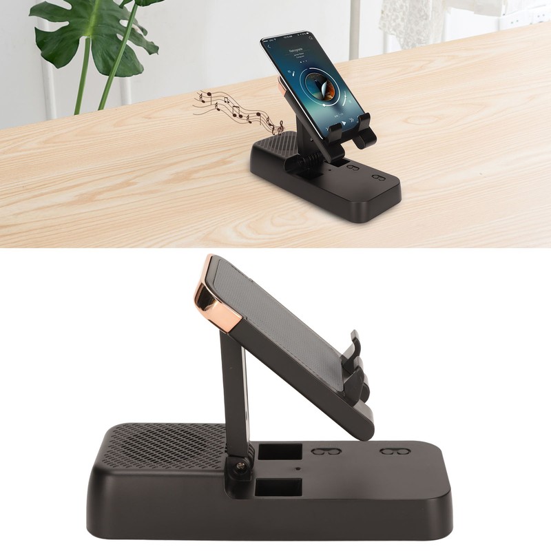 Phone Stand Bluetooth Speaker Prevent Slip HD Stereo Cellphone Holder
