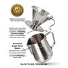 AGOGO Pour Over Coffee Maker Set - Unbreakable 304 Stainless
