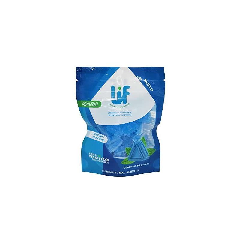 LIF - Cepillo Bucal Masticable Sabor Menta Pouch Resellable 4Pack