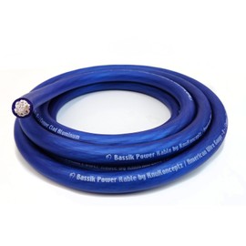 KnuKonceptz Bassik 1/0 Gauge AWG Primary Automotive Battery Power/Ground Wire Cable - Blue 20 Feet