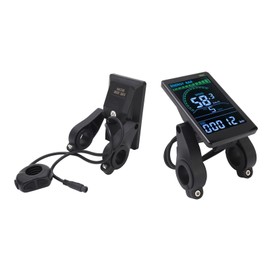 EBike LCD Display Meter Clear Visibility Headlight Connector 6 Pin Cable EBike Display Control Panel for 22.2mm Handlebar