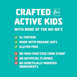 CLIF KID ZBAR - Protein Granola Bars - Chocolate Mint Flavor - Non-GMO - Organic