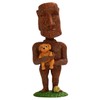 Rotary Hero Moai Bubbling Moai and Puppy, Height 5.9 inches