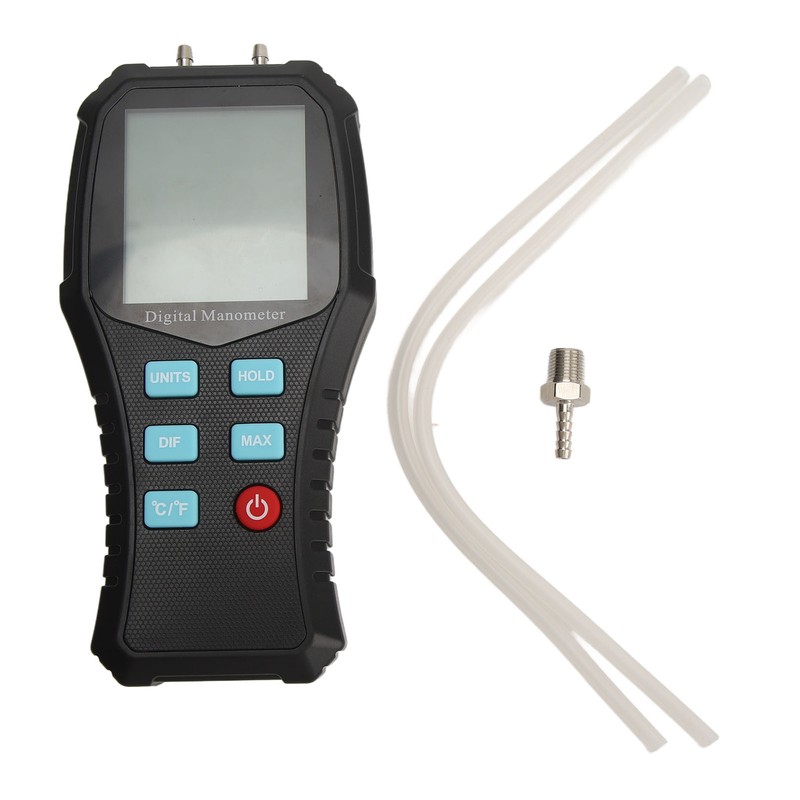 Digital Manometer Handheld HVAC Manometer Gas Air Pressure Meter Gauge
