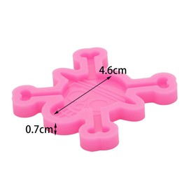 2 moldes de silicona de resina de calavera para insignia, llavero, molde de resina epoxi para joyas y colgantes, agarre de teléfono, molde de silicona para manualidades
