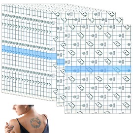 20 Piezas Vendaje para Tatuaje Impermeable, Parches para Tatuajes, No Necesita Cortes, Fuerte Viscosidad, se Puede Utilizar para Tratamientos Médicos, Heridas y Duchas(10cm*15cm, 20PCS)