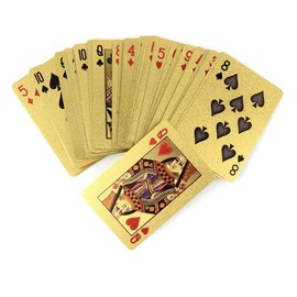 Fotorama Gold Games Gold Playing Cards, Pro-Shuffle, Water-Resistant, Great for Any Card Game, Magic Tricks, True Casino Style
