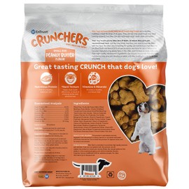 Blue Seal EnTrust CRUNCHERS Dog Treats for Small Dogs | Small Batch, Oven Baked, Premium Ingredients | Peanut Butter Flavor | 3.5 Pound Bag