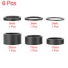X AUTOHAUX 6pcs Headset Spacer Matte Black Carbon Fiber Handlebar