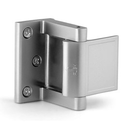 Wannianmu 1 Pack Door Lock Reinforcer Privacy Door Latch for，Hotel Security Door Lock ，Privacy Door Latch for in-Swinging Doors Extra High Home Door Security Lock Silver