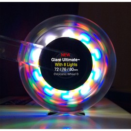 6" x 1 1/4" Lighted Caster Wheels With 5/16" Bearings. Price is for 1 Set of 2 wheels