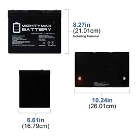 Mighty Max Battery 12V 75AH Internal Thread Battery for Permobil M300 PS JR Wheelchair Brand Product