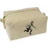 'Vintage Rugby Player Running ' Canvas Wash Bag/Makeup Case (CS00041848)