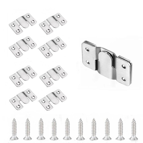 4Set Stainless Steel Flush Mount Bracket-Picture Hangers-Headboard Wall Mount Hardware-Wall