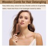 Wooden Comb, Wide Tooth Comb for Scalp Massage & Distribute