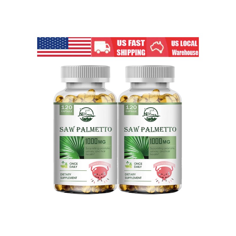 Extra Strength Saw Palmetto Extract Herbal Complex for Hair, Prostate