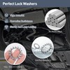 FOMGIIN Pack of 15 M6 Tooth Washer Lock Washers, 304