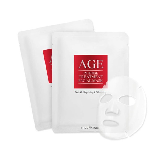 FromNATURE AGE INTENSE TREATMENT FACIAL MASK From Nature Age Intense Treatment Facial Sheet Mask Pack 0.8 fl oz (23 ml) x 5 Sheets
