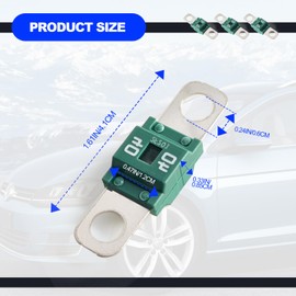 3PCS AMI/Midi Fuse, High Current 40A, for Cars, Buses, Trucks, Caravans, Construction Vehicles, Passenger Car, Electrocar Golf Cart, Motorhome