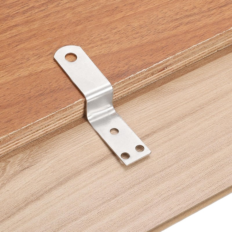 uxcell 10 Pcs Z Shape Corner Bracket, 0.7 Inch Right