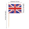 SHATCHI Union Jack Toothpicks British Sandwich Flags Food Cupcake Cocktail