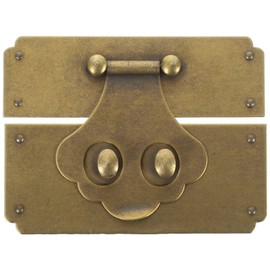 TEHAUX Vintage Jewelry Box Hasp Latch Buckle Antique Clasp Hardware for DIY Crafts Easy Installation Decorative Box Accessory for Furniture Styles Reliable Security for Storage