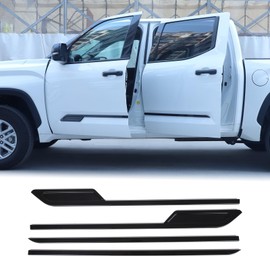 Aunginsy Door Side Molding Trim Strip Cover Compatible with Toyota Tundra 2022 2023 2024 2025, Exterior Body Side Door Molding Guard Panel Decorative Strip Sticker Protection ABS Exterior Accessories