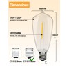 SUNSGNE 25Pack LED String Light Bulbs Replacement, 0.6 Watt Shatterproof
