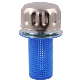 Hydraulic Oil and Fuel Filler Breather Vent Metal Cap for Reservoir Tank (with Strainer, Bayonet Lock, Chrome Plated, Tearproof Gasket)