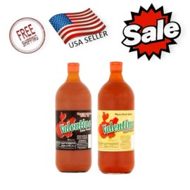 Valentina Salsa Picante Mexican Mild Hot & Extra Hot Sauce Combo 34oz (2pack) - pack 1 extra hot