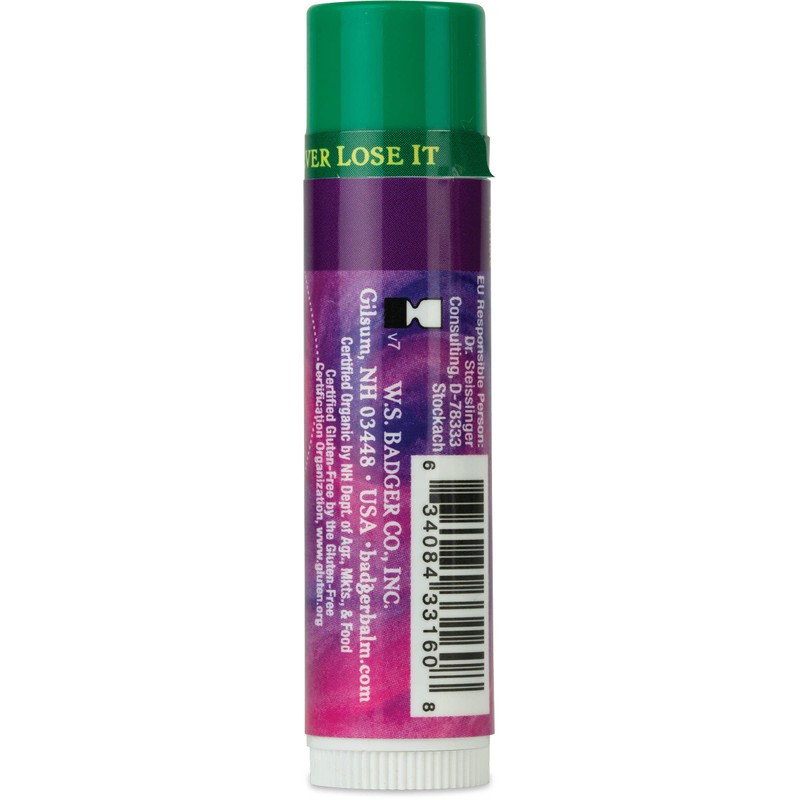 Badger HIGHLAND MINT Classic Lip Balm USDA Organic With Beeswax
