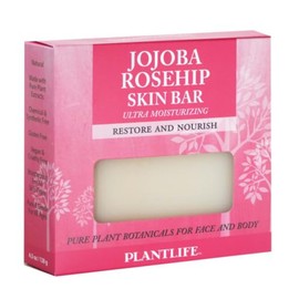 Plantlife Jojoba Rosehip Bar Soap - Moisturizing and Soothing Soap for Your Skin - Hand Crafted Using Plant-Based Ingredients - Made in California 4.5oz Bar