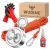 WUDIME Magnet Fishing Kit, Includes 760 Lbs Strong Pulling Force