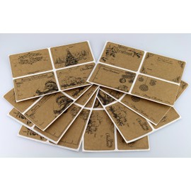 ChromaLabel 2 x 3 inch Kraft Christmas Labels, 8 Designs, to & from Gift Tags