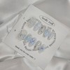 Blue Twinkle [Handmade Nail Tips] Emily Nail - Short Oval