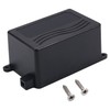 Heyiarbeit 5Pcs 2.75"x 1.77"x1.38" ABS Black Dustproof Electronic Junction Box