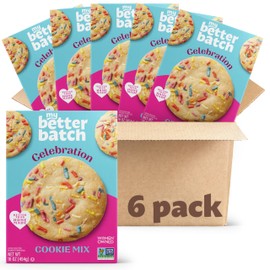 My Better Batch, Celebration Sprinkle Cookie Mix, Simple Cookie Recipe, Celebration Sprinkle Cookies,Makes 96 Large Cookies, Non GMO, Kosher, 16oz (Pack of 6)