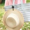 4 Pack Travel Hat Clip, Leather Hat Clips Hands-Free Hat