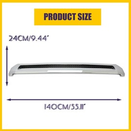 JHRISE Front Upper Hood Bulge Molding For Toyota Tundra Hood Bulge Grille Hood Scoop 2014-2021 (Chrome)