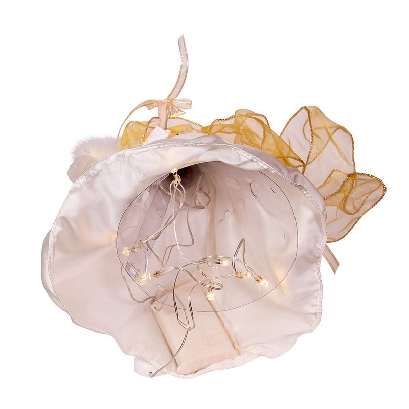 Kurt S. Adler Kurt Adler 14-Inch Battery-Operated Ivory and Gold
