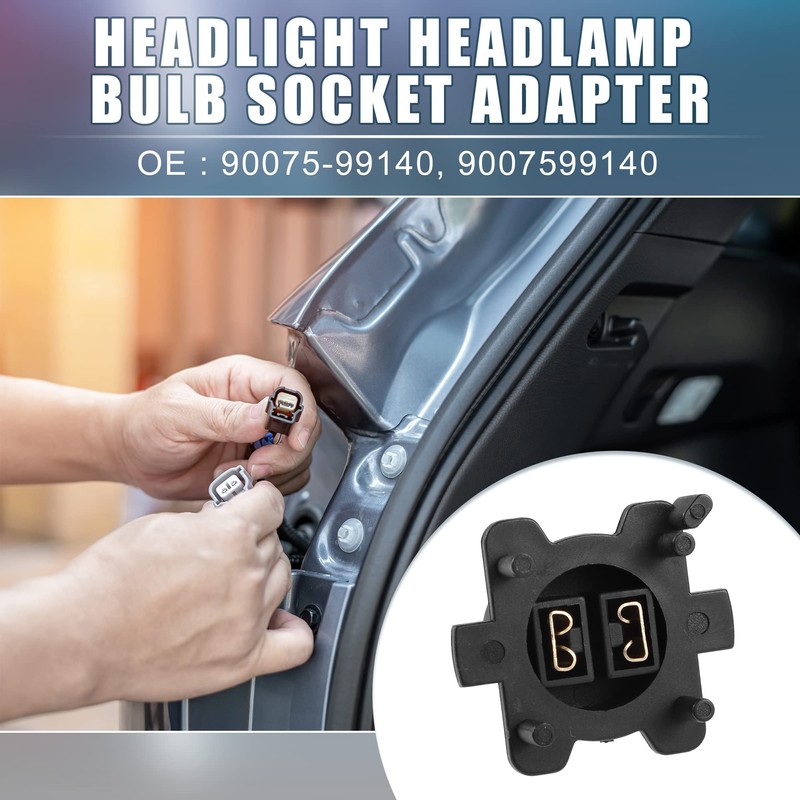 A ABSOPRO Car Headlight Headlamp Bulb Socket Adapter 90075-99140 for