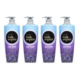 Elastine Silk Repair Conditioner Baby Powder Scent, 550ml, 4 Pieces / 엘라스틴 실크 리페어 컨디셔너 베이비 파우더향, 550ml, 4개
