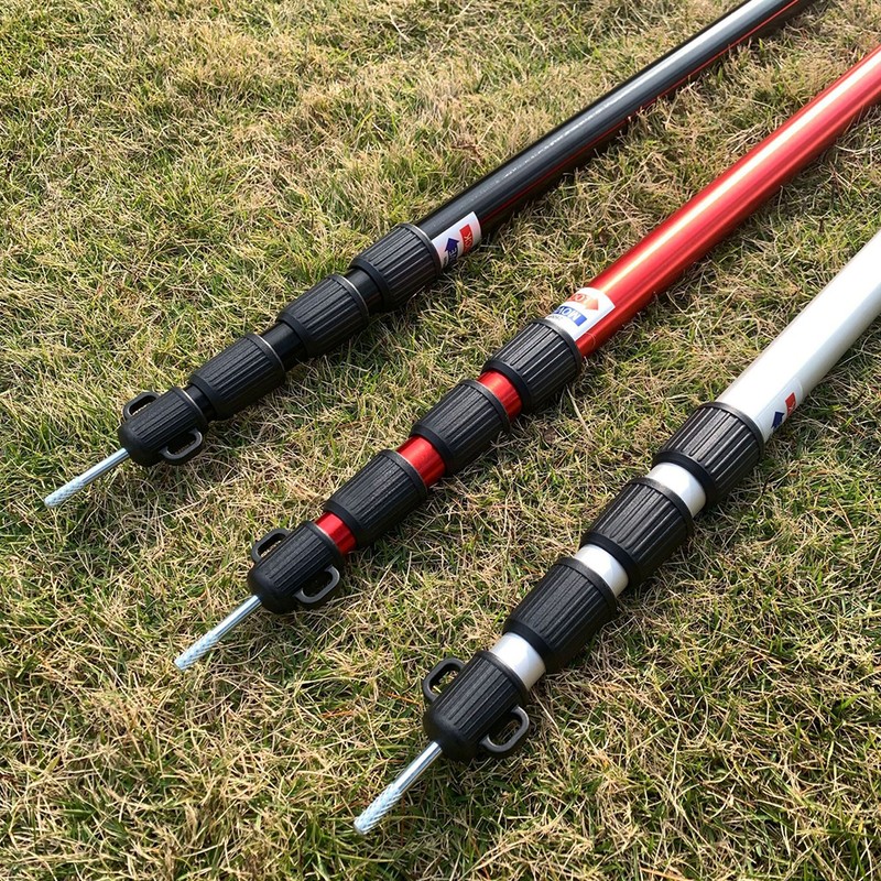 Telescoping Tarp Poles Adjustable Camping Tent Poles Portable Lightweight Aluminum