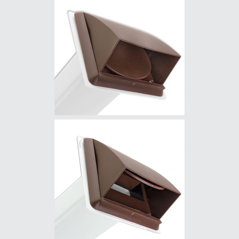 Spares2go External Wall Vent Cowl Kit for Beko Vented Tumble