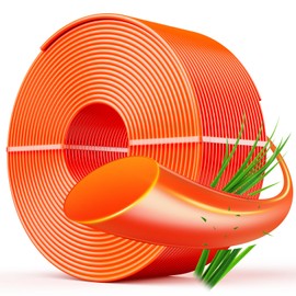Custry 0.080"-328FT String Trimmer Line Nylon Replacement Line for Garden String Trimmer Edger Replacement Spool (Orange)